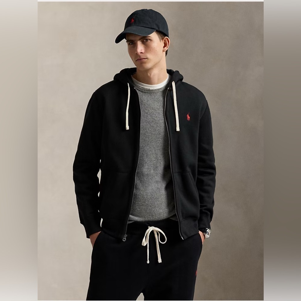 Polo Ralph Lauren Fleece Full-Zip Hoodie Black XXXL